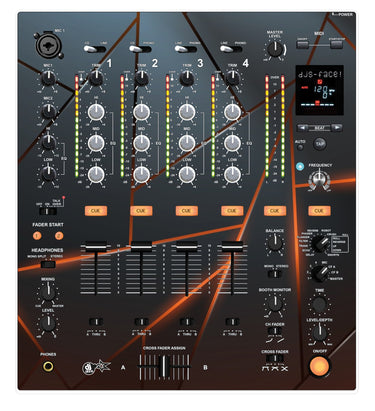 Pioneer DJ DJM 700 Skin Rifter Orange